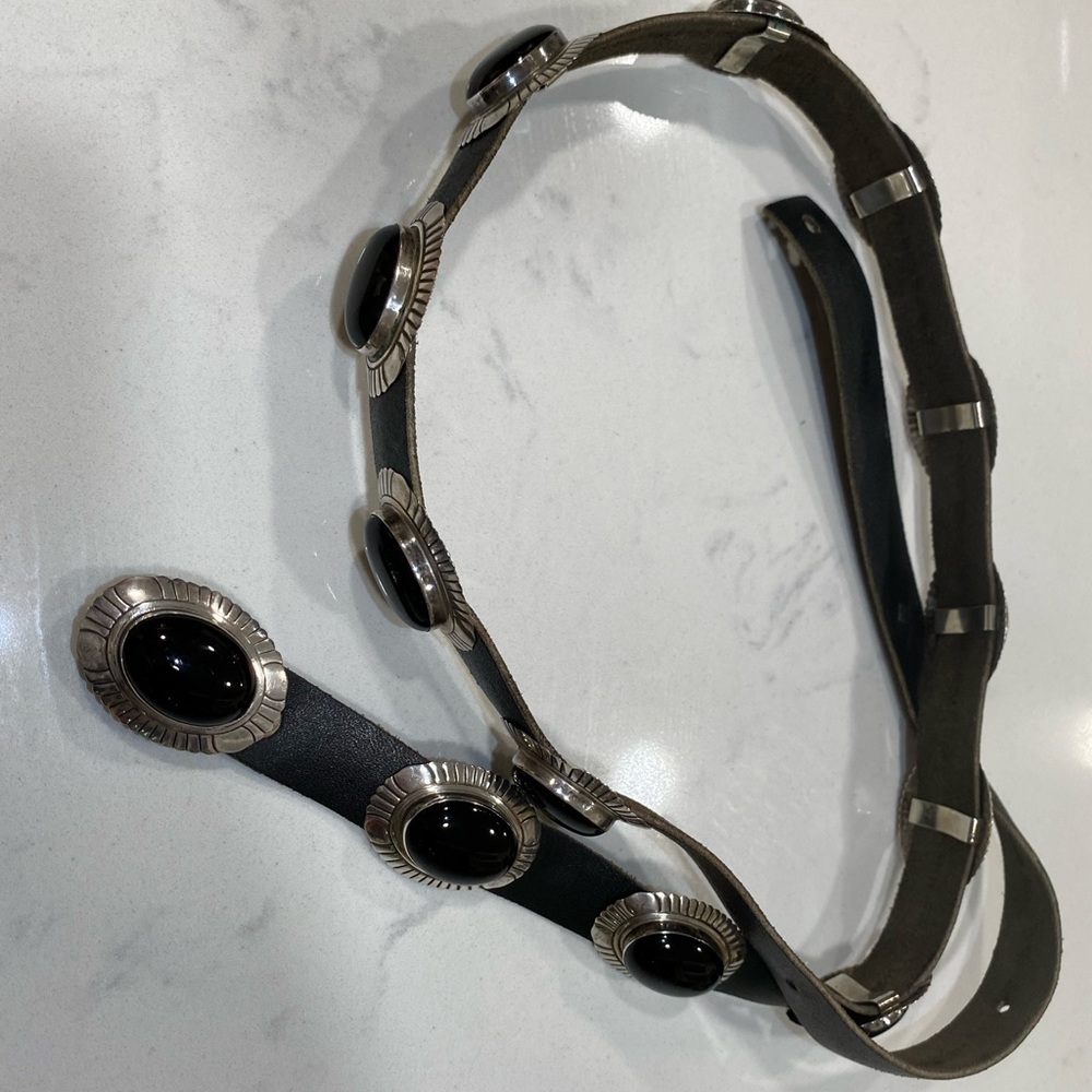 Vintage Sterling Silver Western Belt